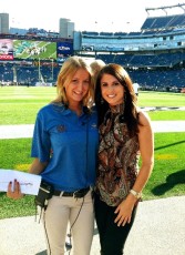 On the field with television producer Rachel