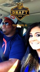 On our way to host the Bears NFL Draft party