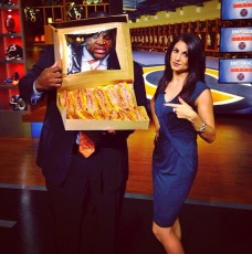 Maple bacon donuts on the "Inside the Bears" set
