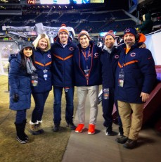 Chicago Bears Network crew working at Soldier Field