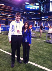 Super Bowl XLVI Media Day with ESPN's Mike Rodak