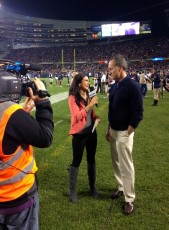Sideline interview with Gary Fencik