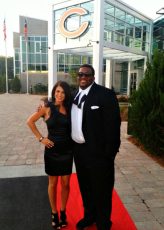 On the red carpet with co-host Anthony Adams